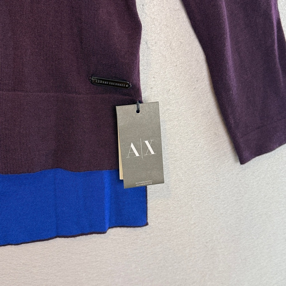 A/X Armani Exchange- NWT women’s 100% Merino wool long sleeve sweater top SIZE S - Picture 4 of 8